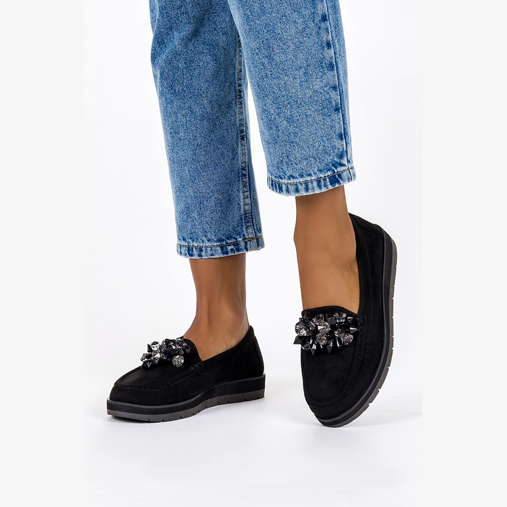 MOKASYNY DAMSKIE PÓŁBUTY Z OZDOBĄ WKŁADKA SKÓRA 36 Marka Casu