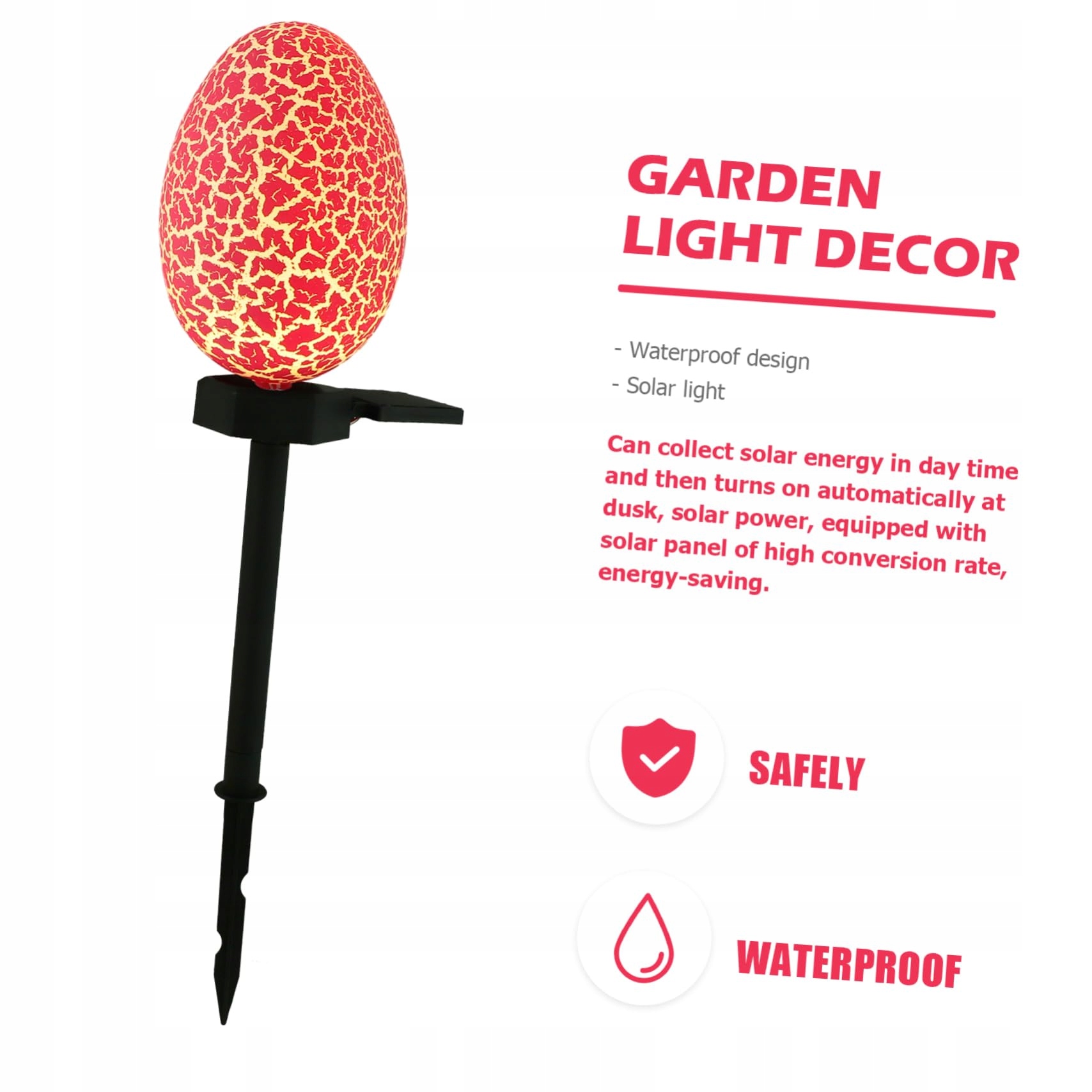 KISANGEL Lampa Solarna Ogrodowa Dekoracja Wielkanocna — miniatura 9