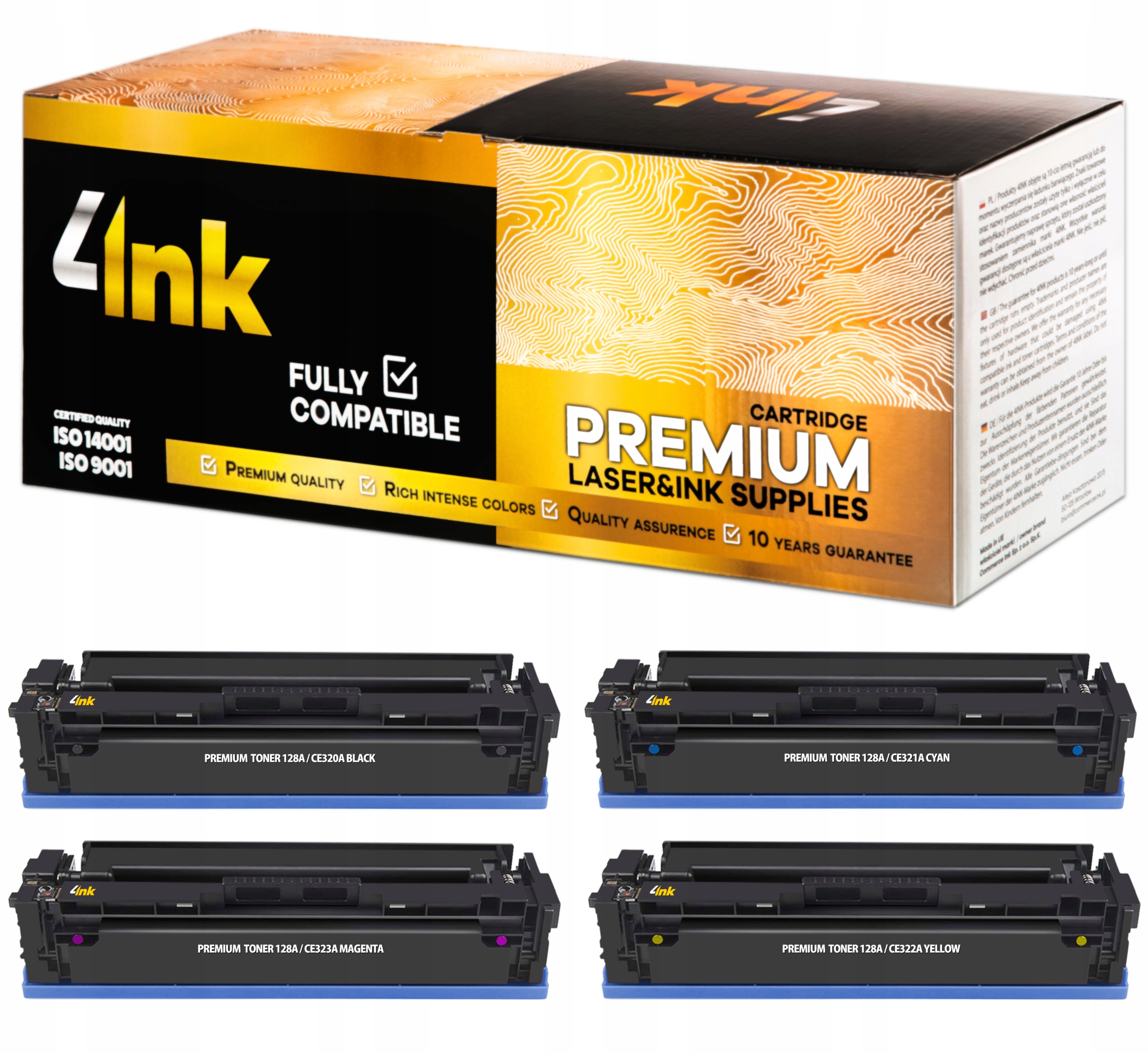 

4x Toner Do Hp 128A Laserjet Pro CP1525N CP1525NW