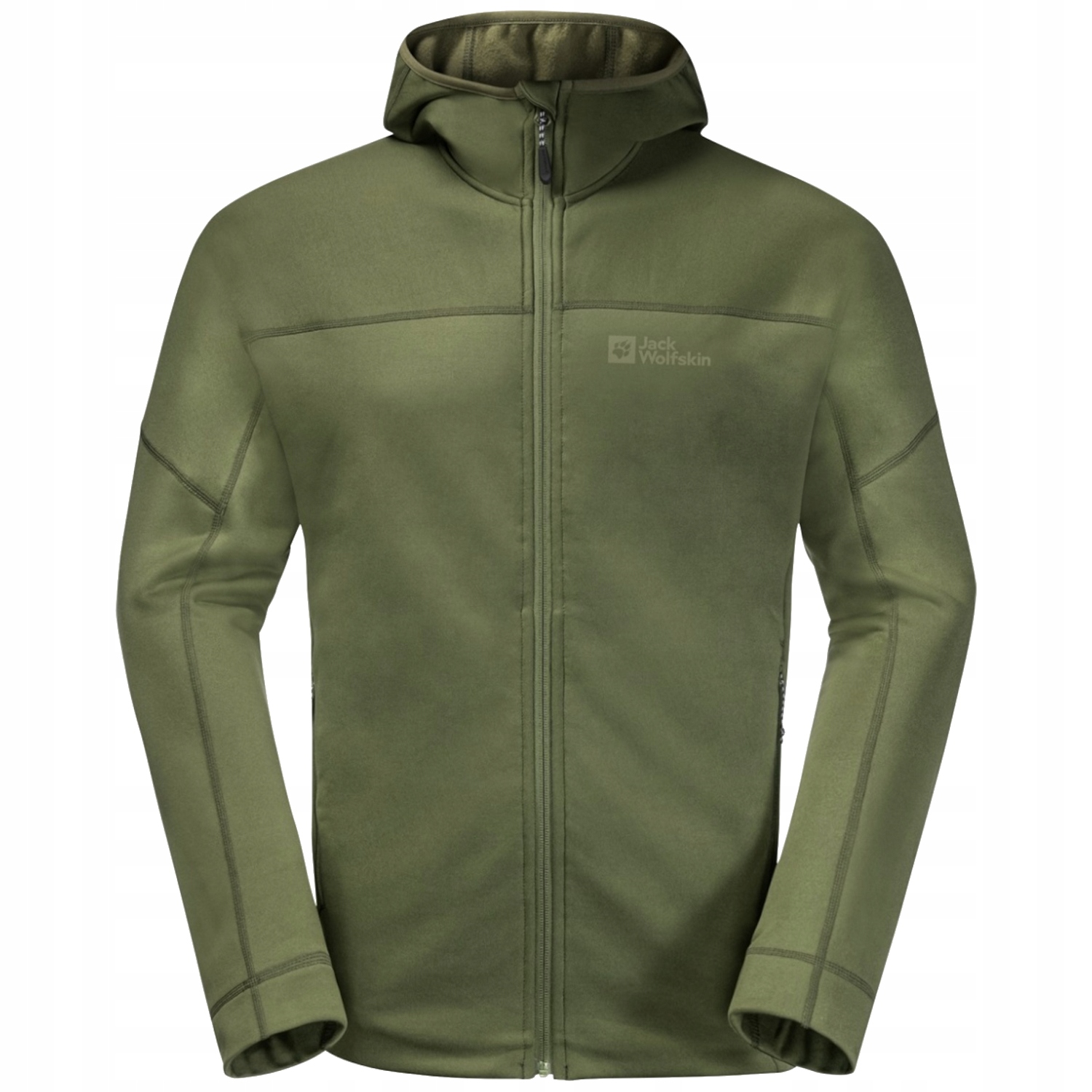 Jack Wolfskin Hirschberg Hooded Fz M [XL] Polar Pánský Polyester Zelený