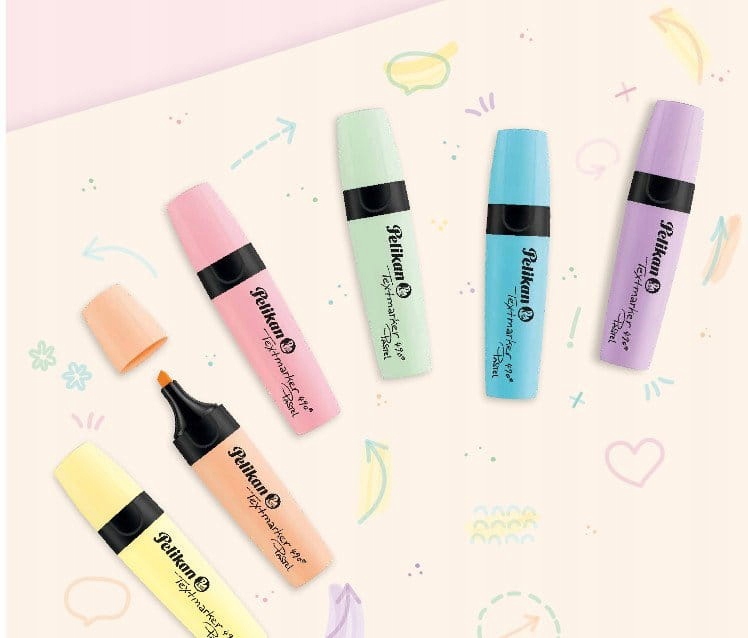 Zakreślacz PELIKAN 490 pomarańczowy pastelowy Liczba sztuk w ofercie 1