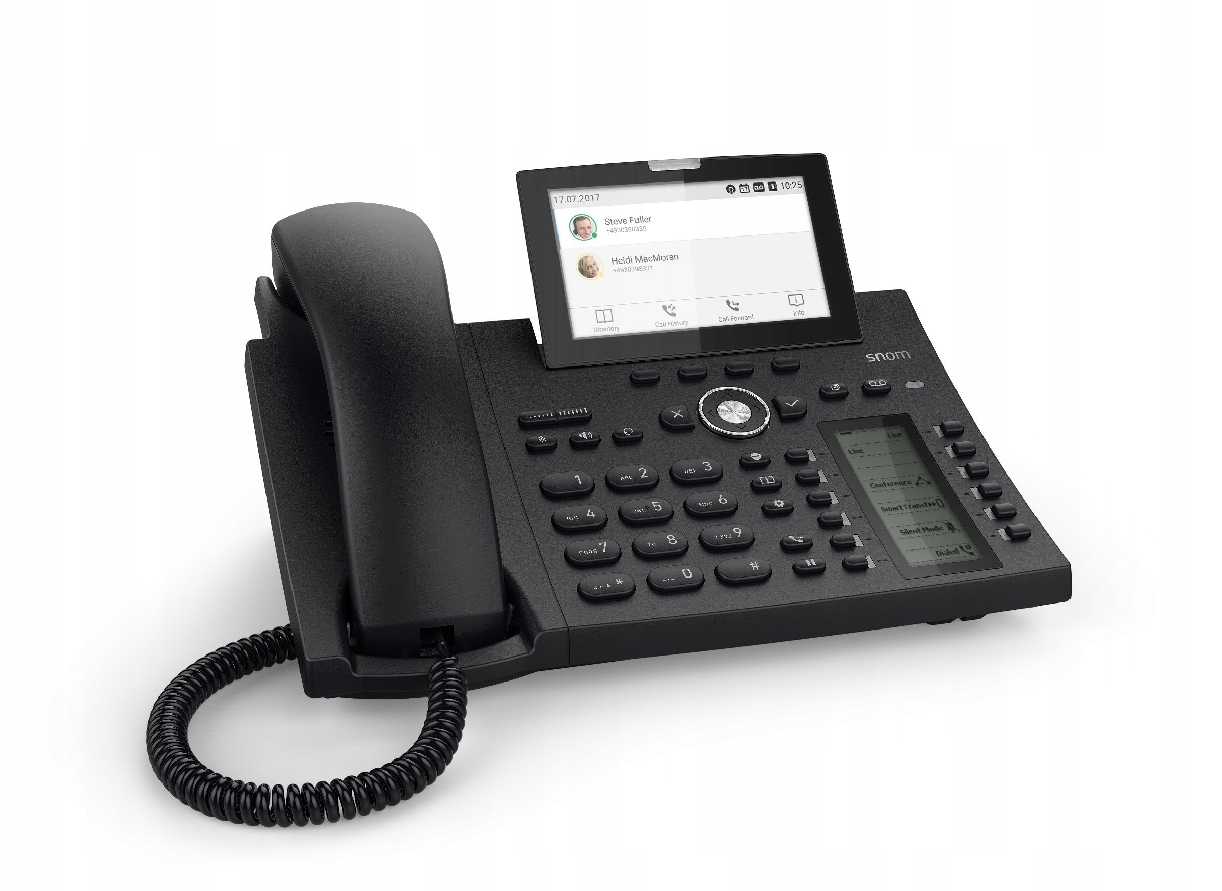 Stolní kancelářský telefon Snom D385N VoIP Černý 12 linek Tft