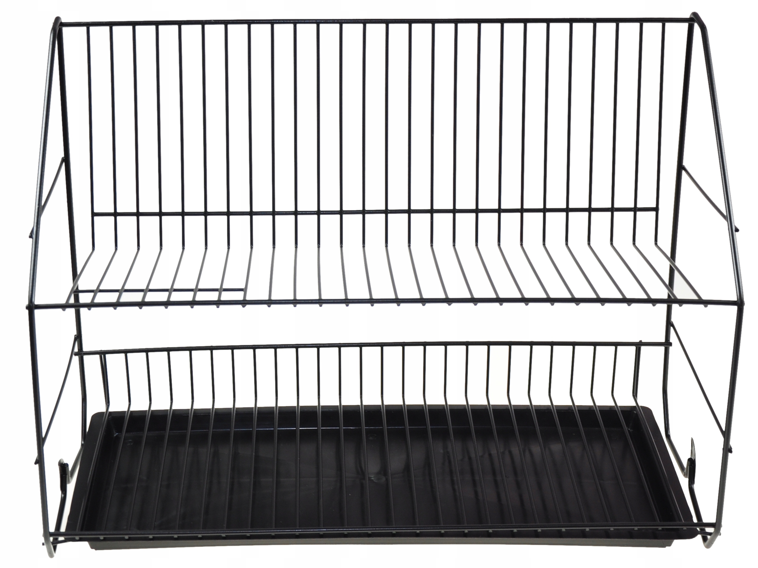 Suszarka Do Naczyń OCIEKACZ DWUPOZIOMOWA OSĄCZARKA WISZĄCA - CZARNA Długość 50 cm