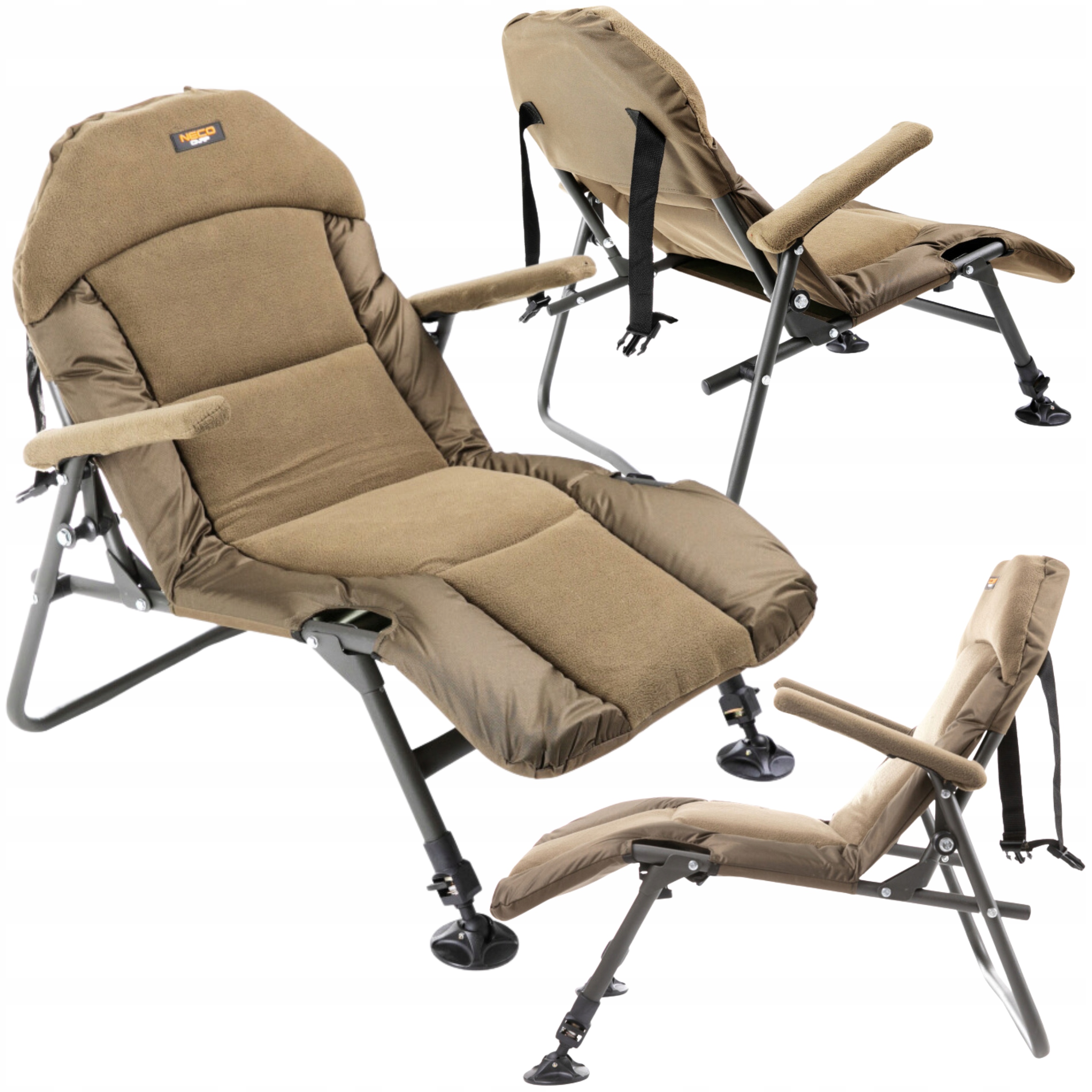 Fotel Wędkarski Karpiowy Neco Lekki Stabilny 84713