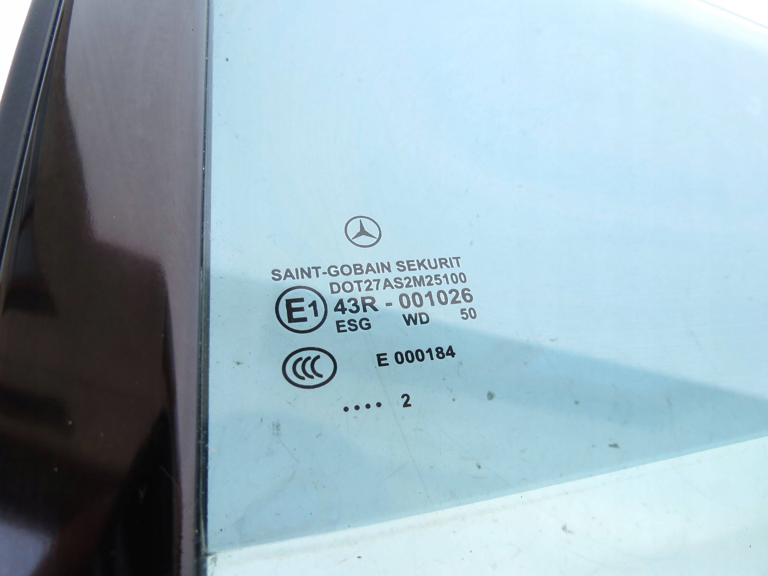 window bodywork left rear part MERCEDES-BENZ CLS C218 43R001026 E000184