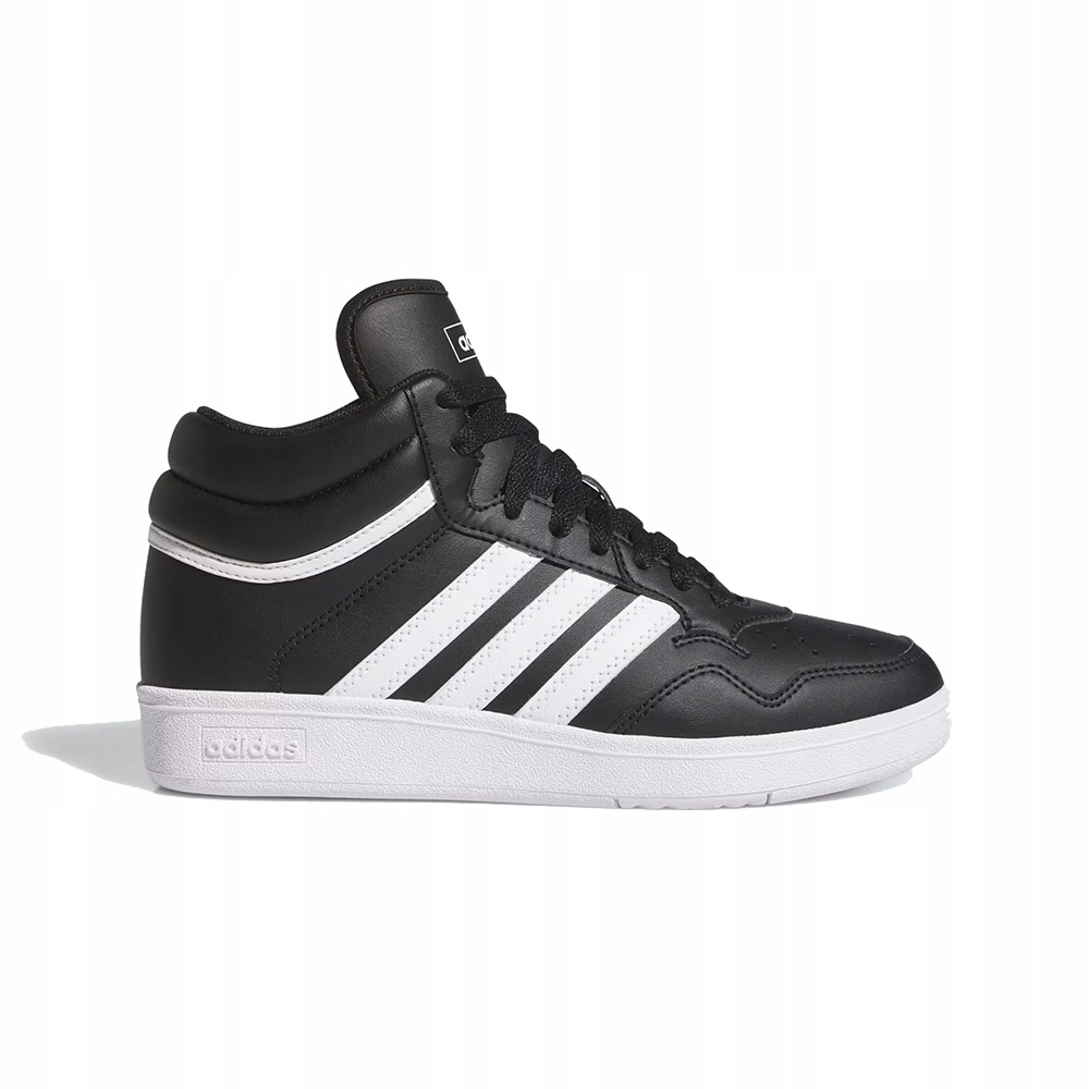 Sportovní obuv adidas Hoops 4.0 MID J černá vysoká dětská kůže 35 1/2
