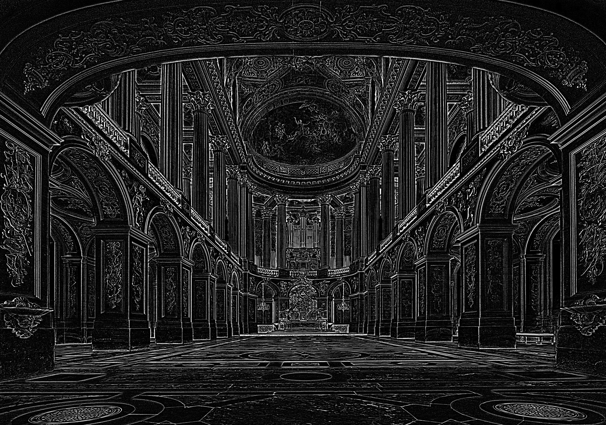 Fototapeta interiér kostela fototapety 312 x 219
