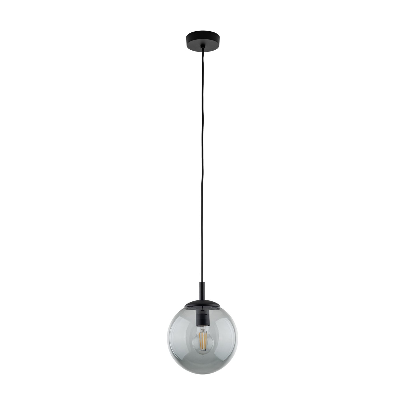 Závesná Lampa TK-Lighting Esme 30 E27 15W Čierna Grafitová 30 cm