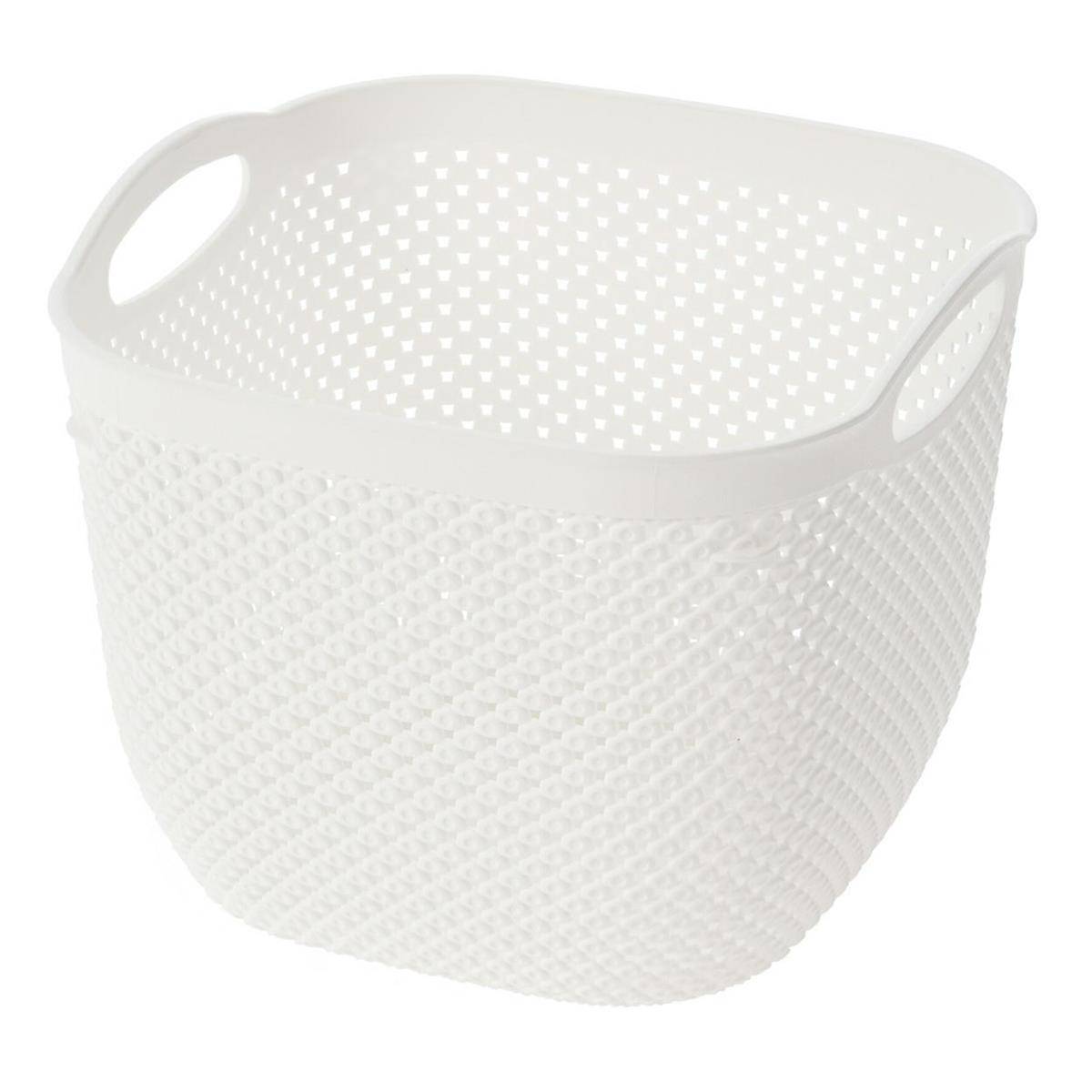 

Koszyk do przechowywania Pojemnik biały 23cm kosz