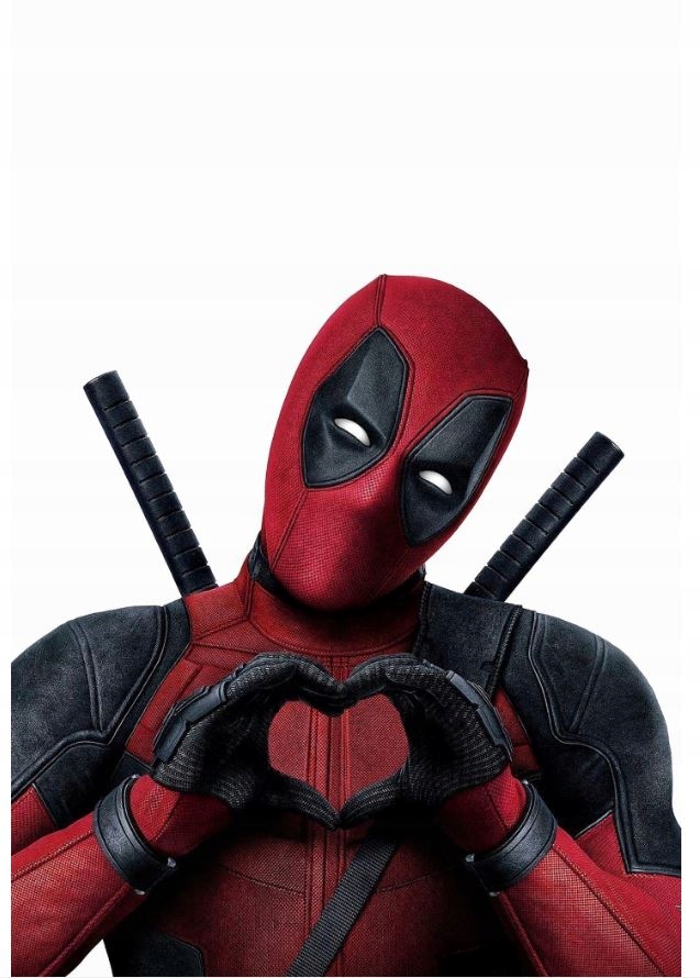 Naklejka 3D Wodoodporna na Samochód Auto Filmowy Poster Deadpool Marvel