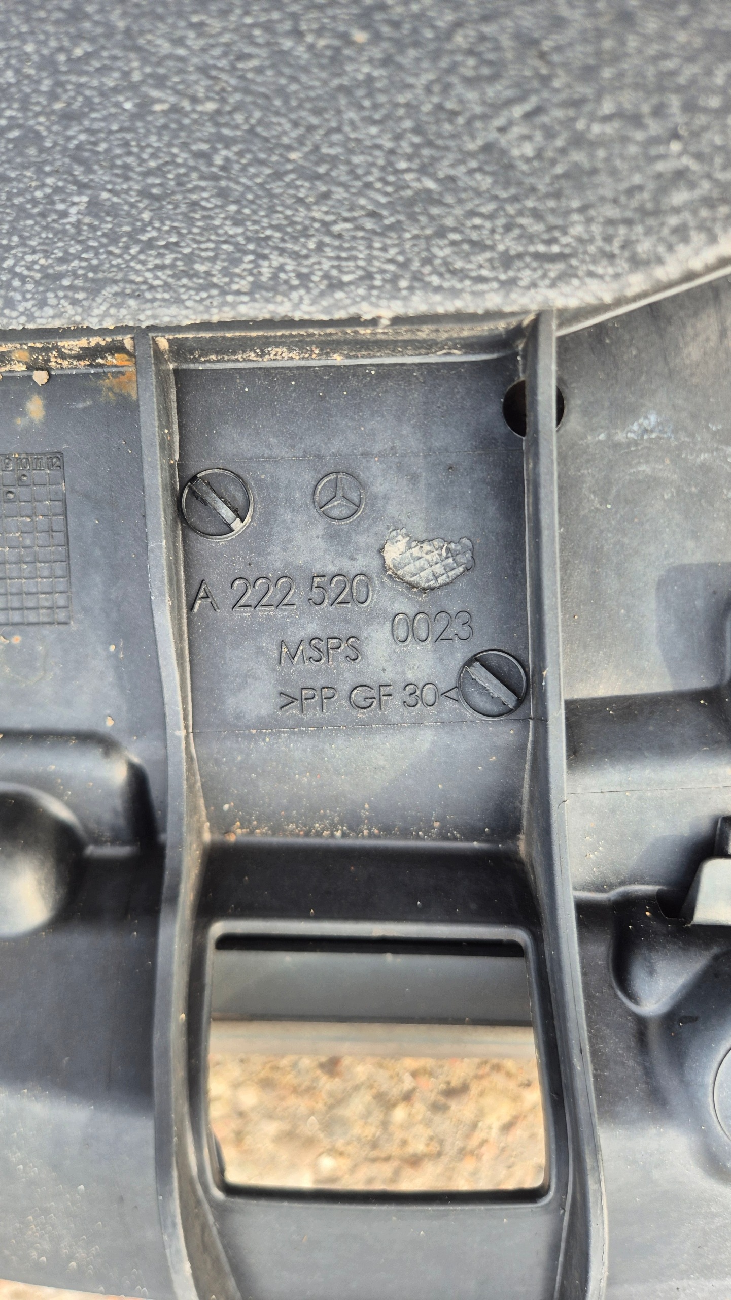 cover cover below bumper front MERCEDES W222 2225200023 original