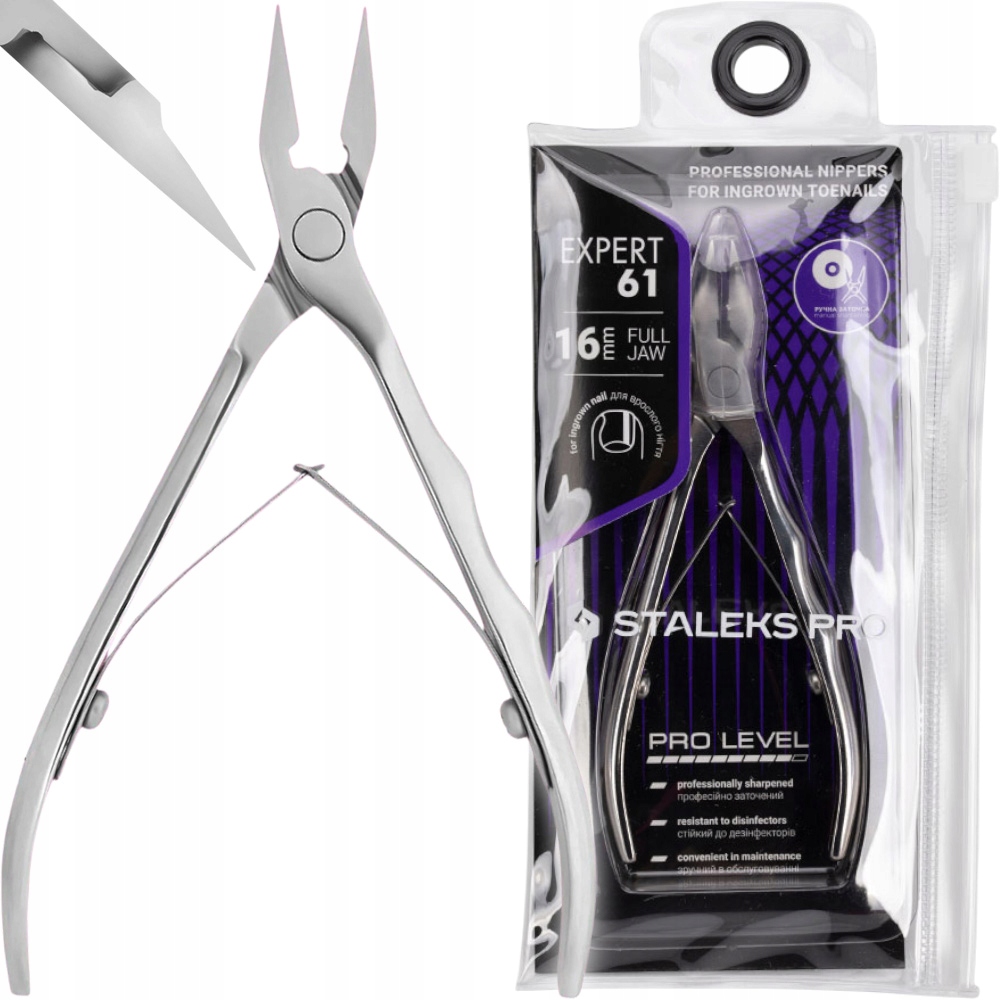 Přesné kleště na zarostlé nehty Staleks Expert 61 16 mm