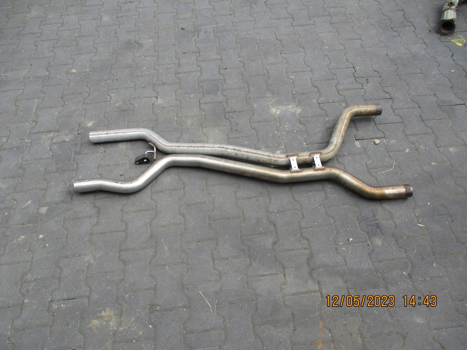 muffler, exhaust pipe VW TOUAREG 7P0 4,2TDI