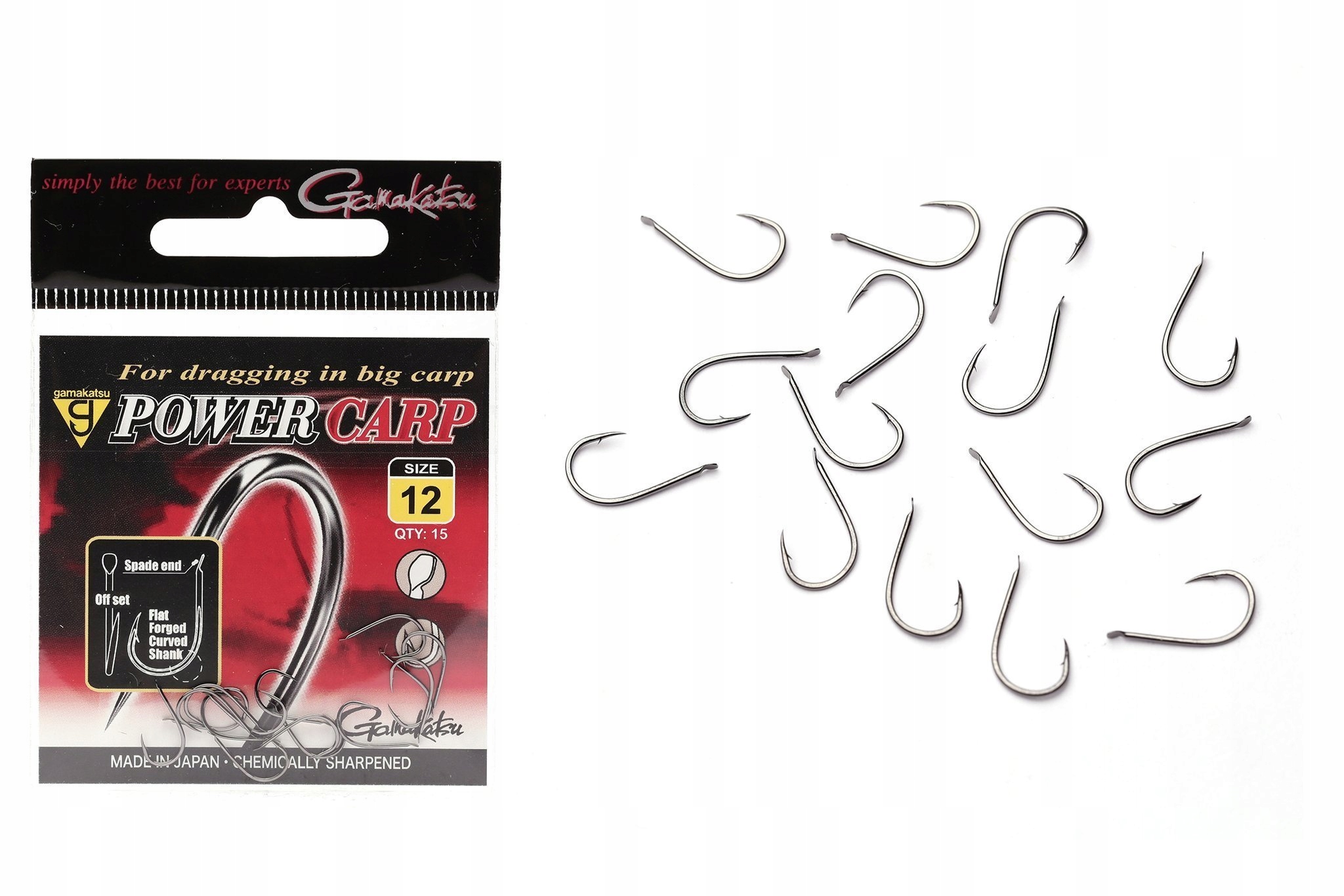 Haki Gamakatsu Power Carp Flatted EYE-12