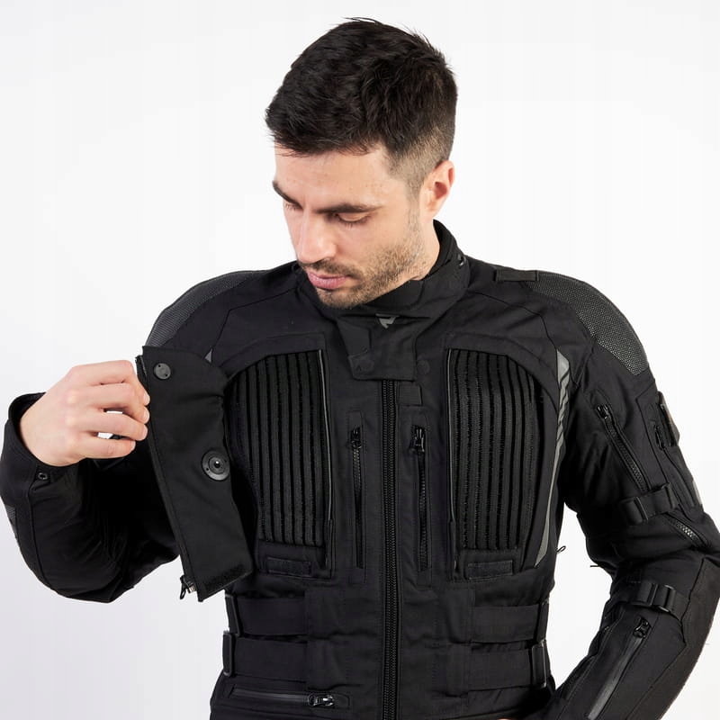 KURTKA TEKSTYLNA REBELHORN PATROL BLACK XL Materiał tekstylia