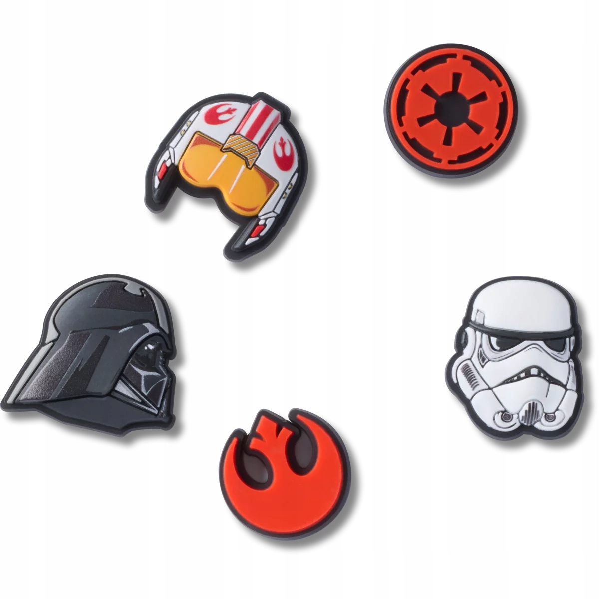 Crocs Připínáčky Ozdoby Piny Charms Jibbitz Tiny Star Wars Symbols 5ks