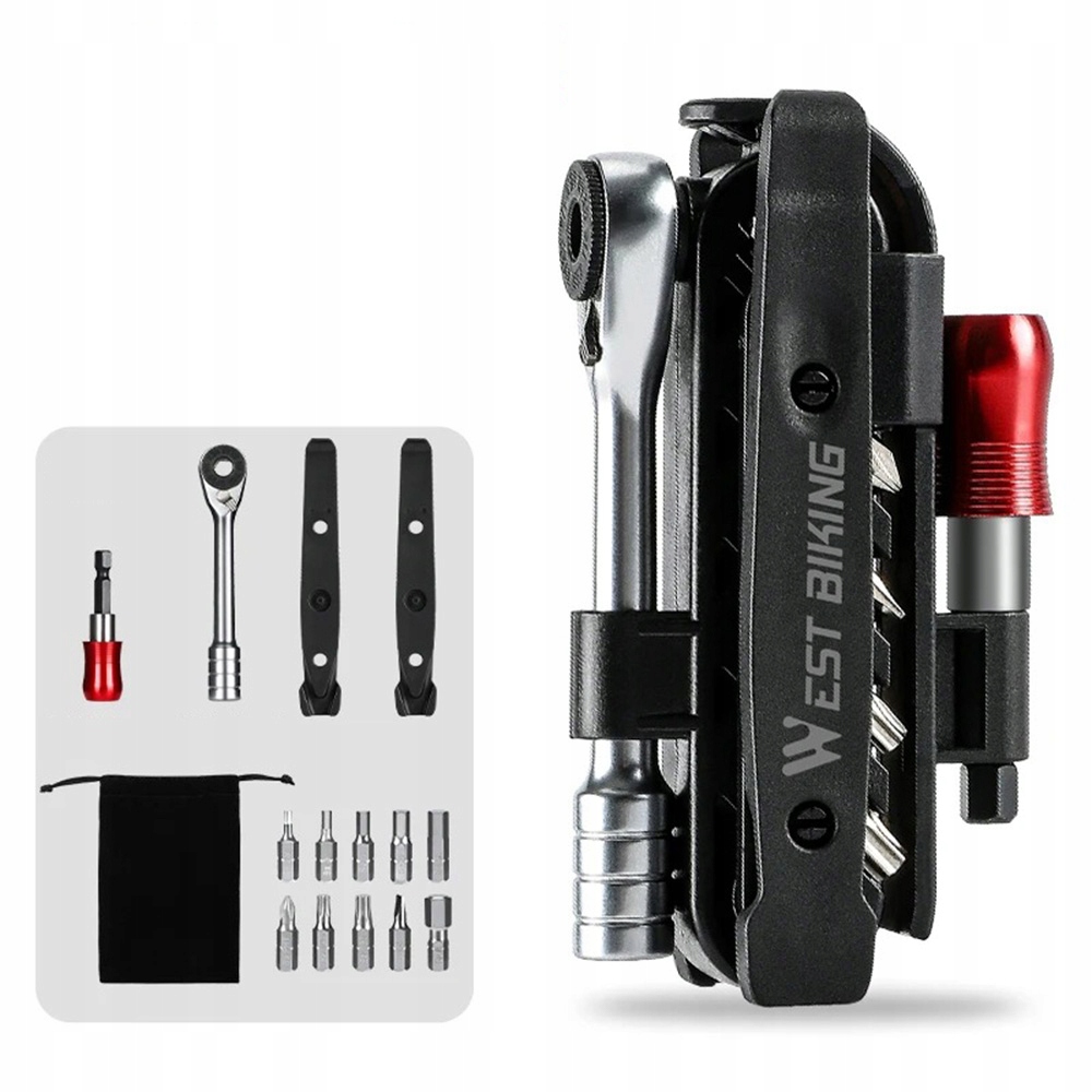 Profesionální Cyklo Multiklíč Nářadí Opravná Sada Přenosný Ráčna Klíč Ráčnový Klíč