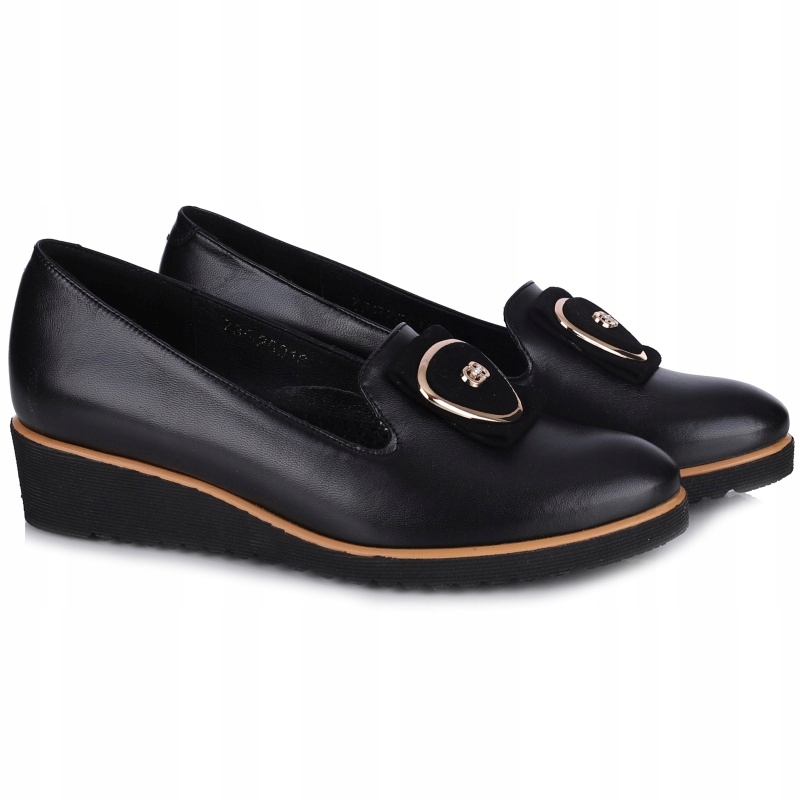 Dámské polobotky Aspena KX-2914/TINA K10/Z01 polské černé Kůže VEL..37