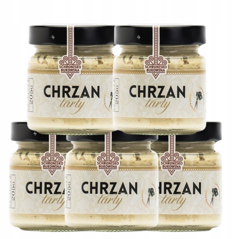 Křen Tarty 205 g Přírodní bez konzervačních látek Polská Schronisko Bukowina