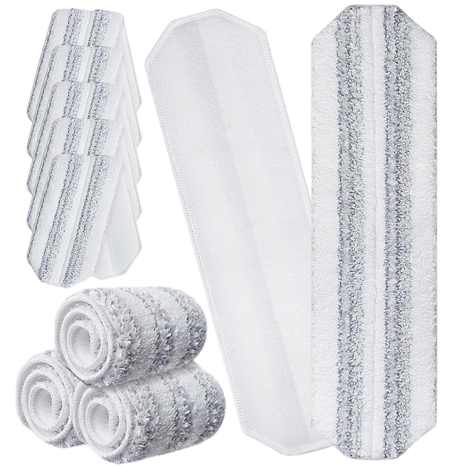 Levně 10 x Mikrovláknová vložka do plochého mopu Vileda H2pro a O-Cedar H2pro