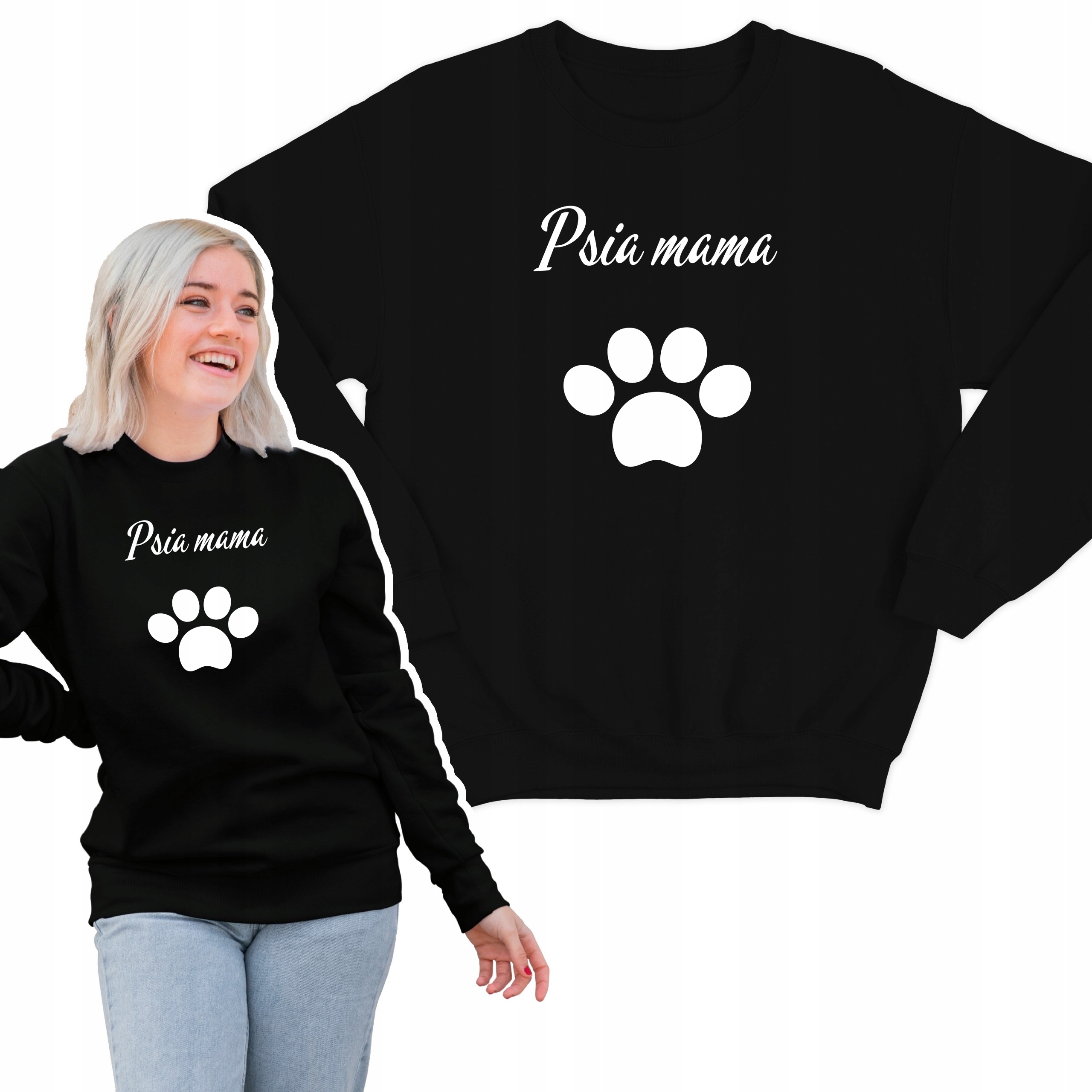 

Psia Mama Bluza Z Nadrukiem Damska Pies