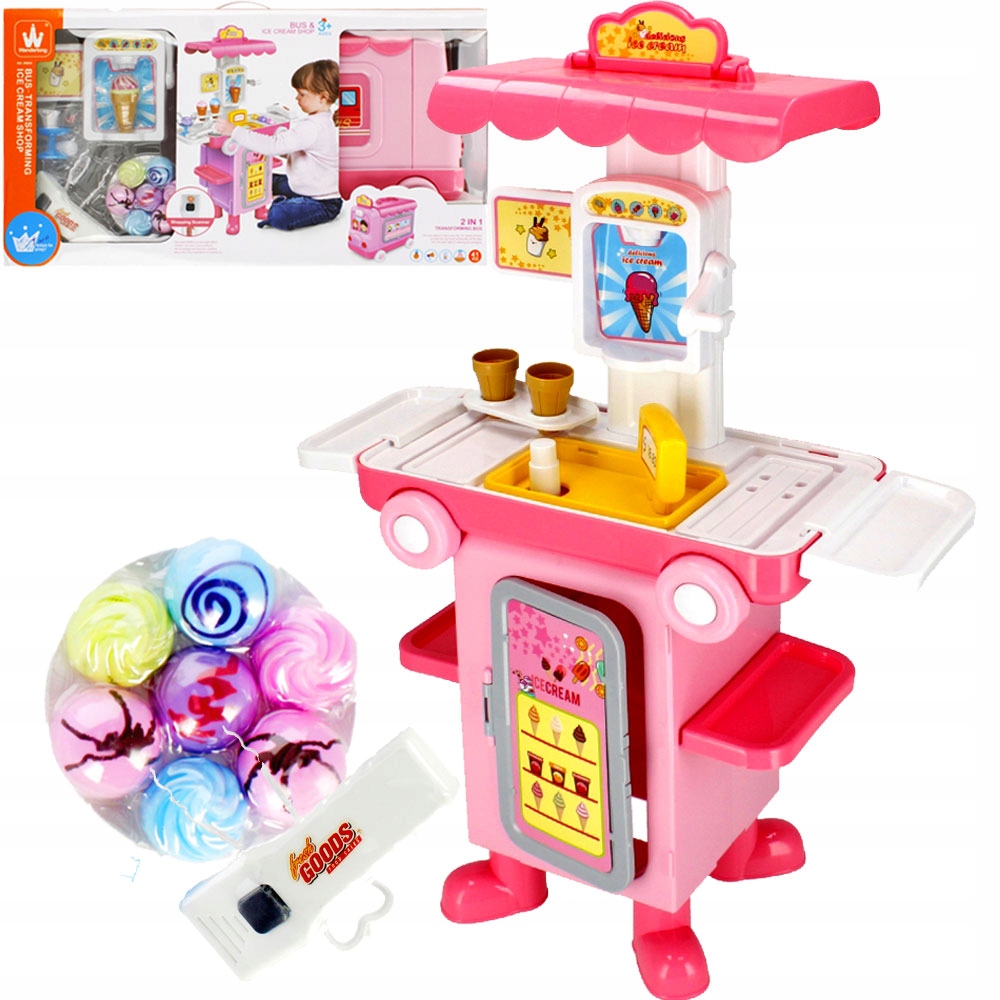 

Autobus Supermarket 2w1 Lodziarnia Puchar Lodowy