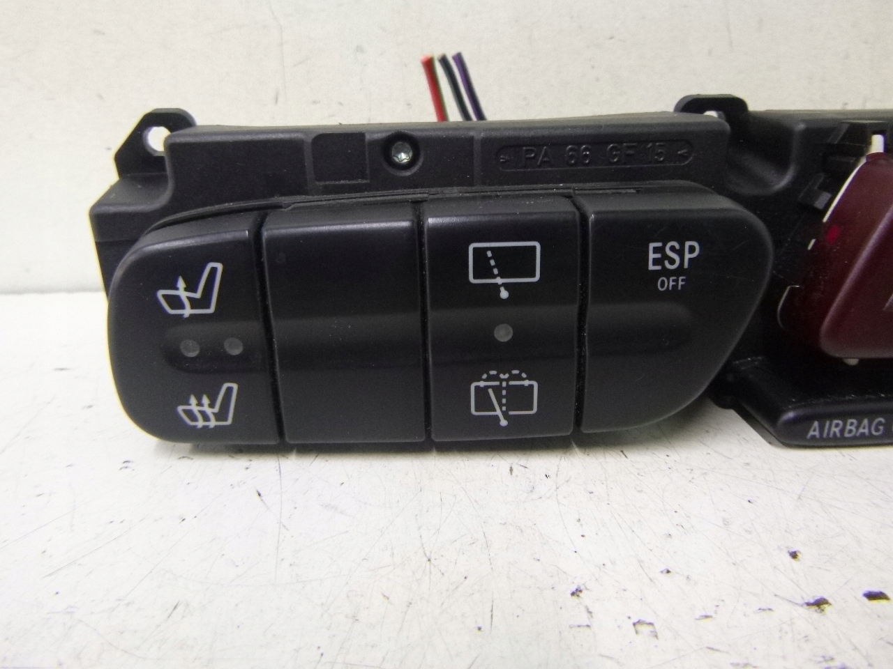 switch panel seats Mercedes W203 2038211951