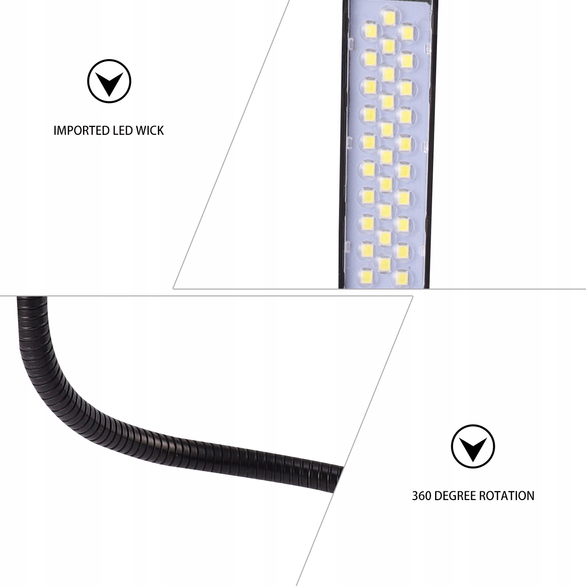 ZGINANA LAMPA ROBOCZA LED Zasilanie brak informacji