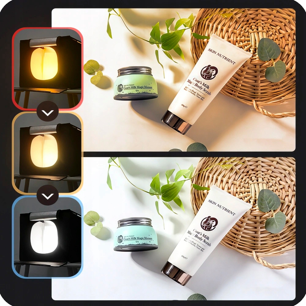 NAMIOT BEZCIENIOWY 75CM STUDIO DO FOTOGRAFII ZDJĘĆ LAMPY LED 5X TŁO PILOT Marka Inna