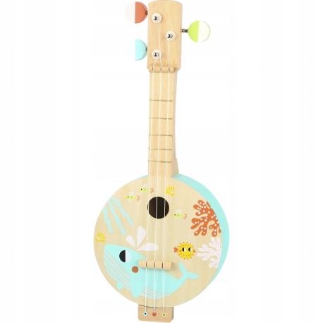 Drewniane Banjo/ukulele Dla Dzieci