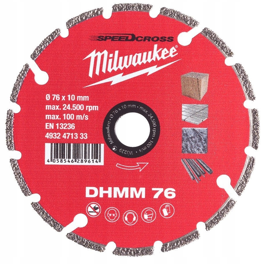 

Milwaukee Tarcza Diamentowa Uniwersalna 76 mm