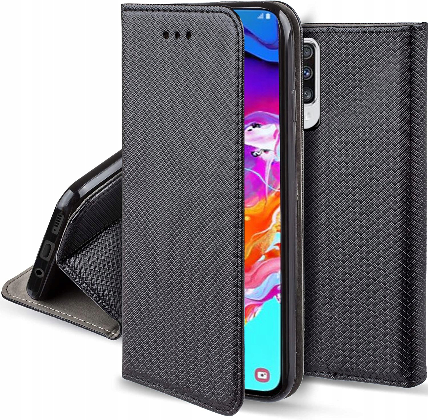 

Etui do Samsung Galaxy A70 Magnet Smart Case Szkło