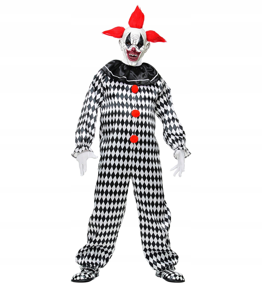 Kostým Klauna Převlek Klaun Horor Strašidelný Halloweenský klan XXL