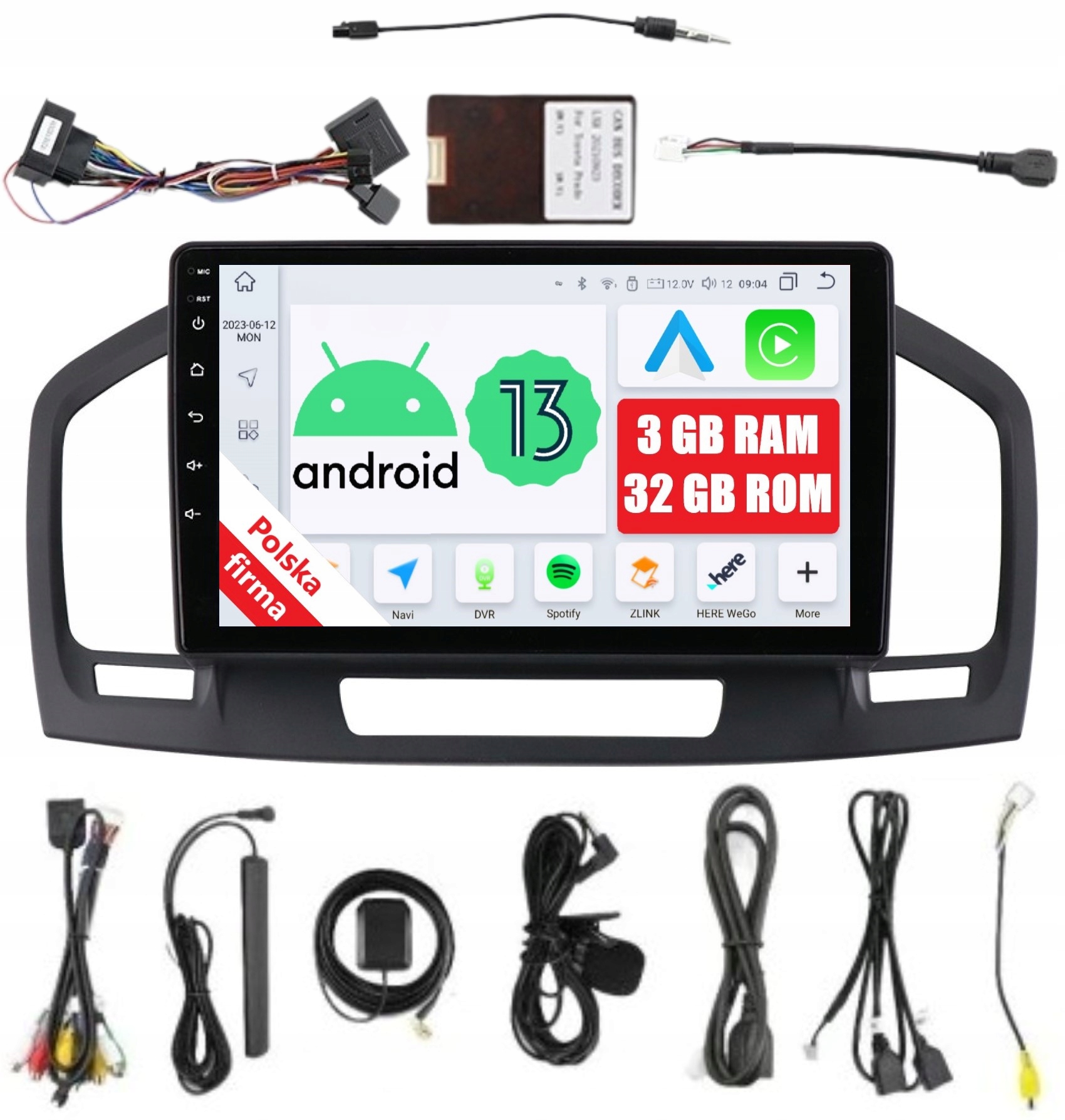 Navigácia Rádio 2DIN Android Opel Insignia A Dsp Carplay 3/32 Gb Lte