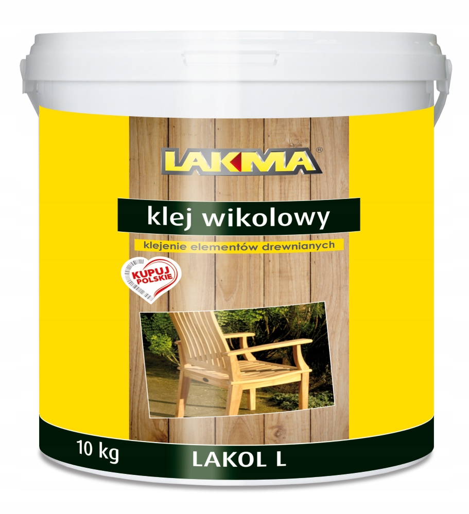 Lakol-l Klej Wikolowy Lakma do Mebli Stolarki Wytrzymały Długotrwały 10 kg