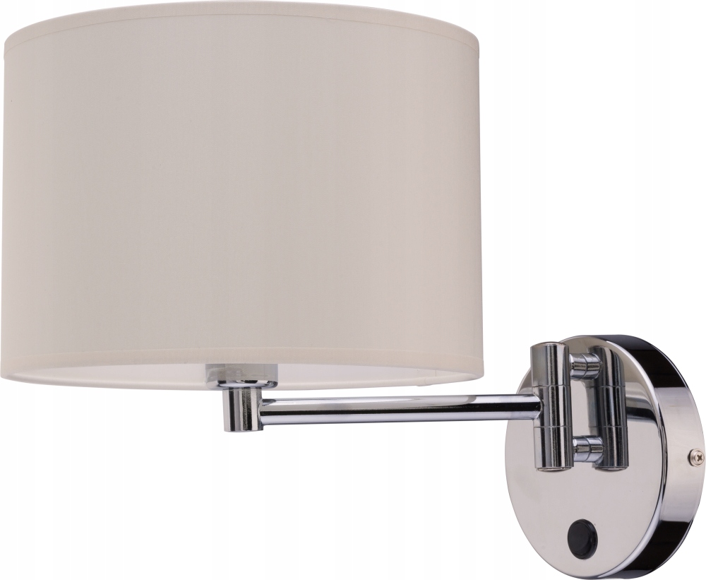 Hotelová nástenná lampa na čítanie s pohyblivým rámom a vypínačom glamour