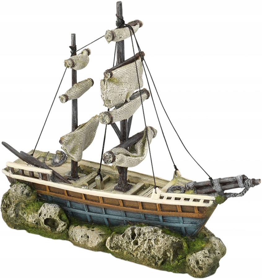 Levně Aqua Della Boat with Sails Loď Dekorace