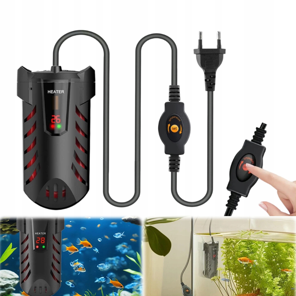 Ohřívač pro akvárium Efektivní vytápění Výkon, digitální Led displej