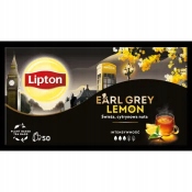 Levně Lipton Earl Grey Lemon 50 tb 25 g