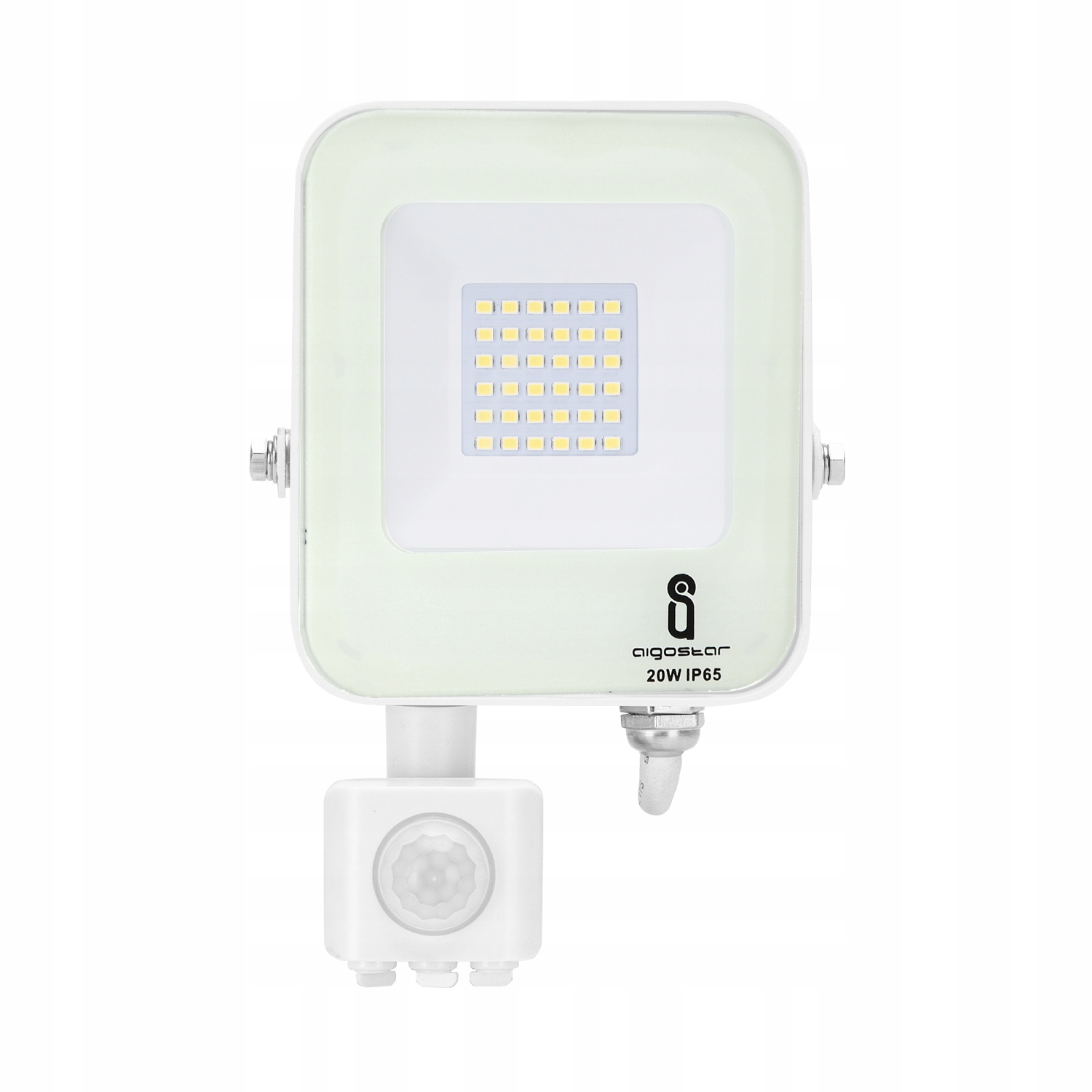 Naświetlacz LED 20W halogen IP65 6500K biały PIR
