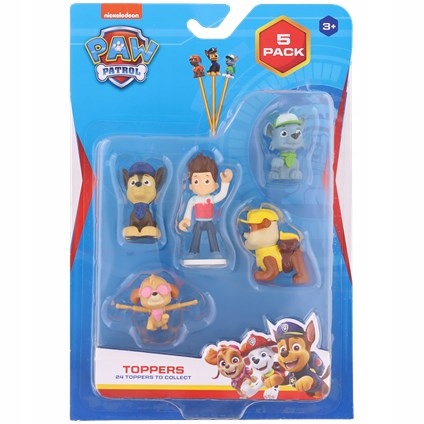

Figurki Psi Patrol Toppers 5 Sztuk 3 Lata+