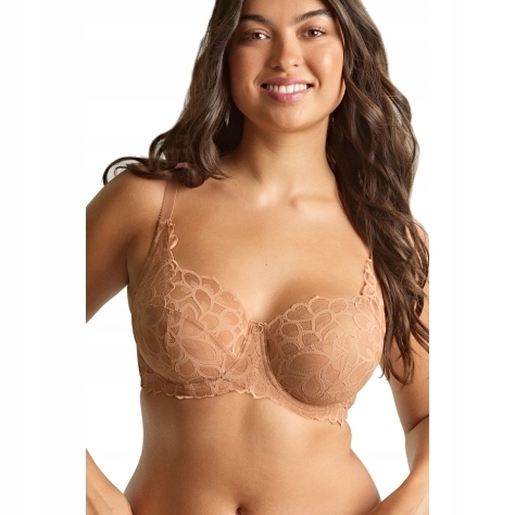 Krajková podprsenka Panache Allure soft full cup 30GG 65J béžová