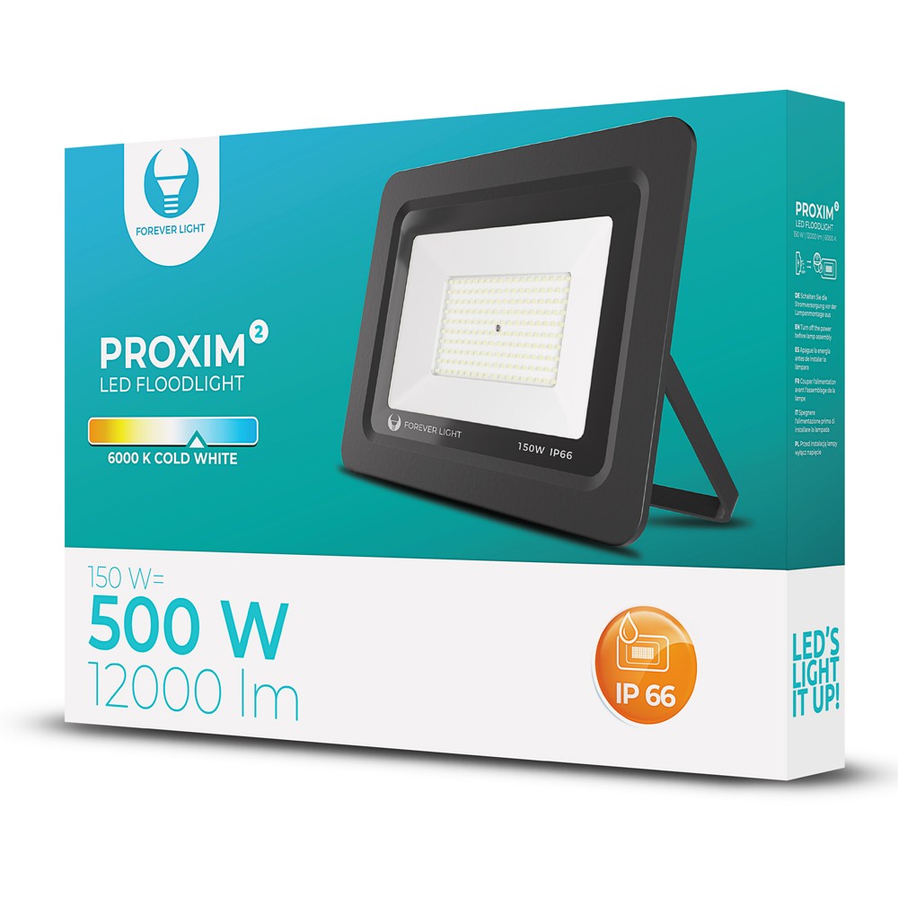 СВЕТОДИОДНЫЙ ПРОЖЕКТОР PROXIM 150W 6000K IP66 ХОЛОДНЫЙ
