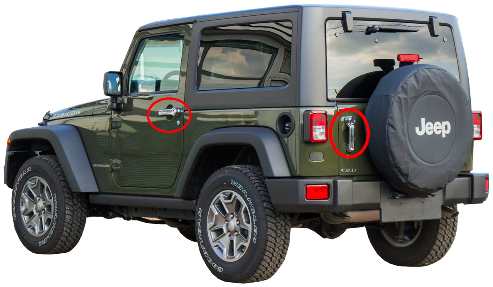 КРИШКА РУЧКИ JEEP WRANGLER 2007+