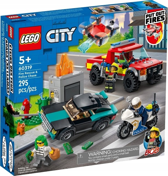 Lego City 60319 Akcja strażacka i policyjny pościg Nowe
