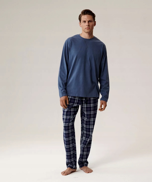 Pánské pyžamo Atlantic NMP-393 modré vel XL