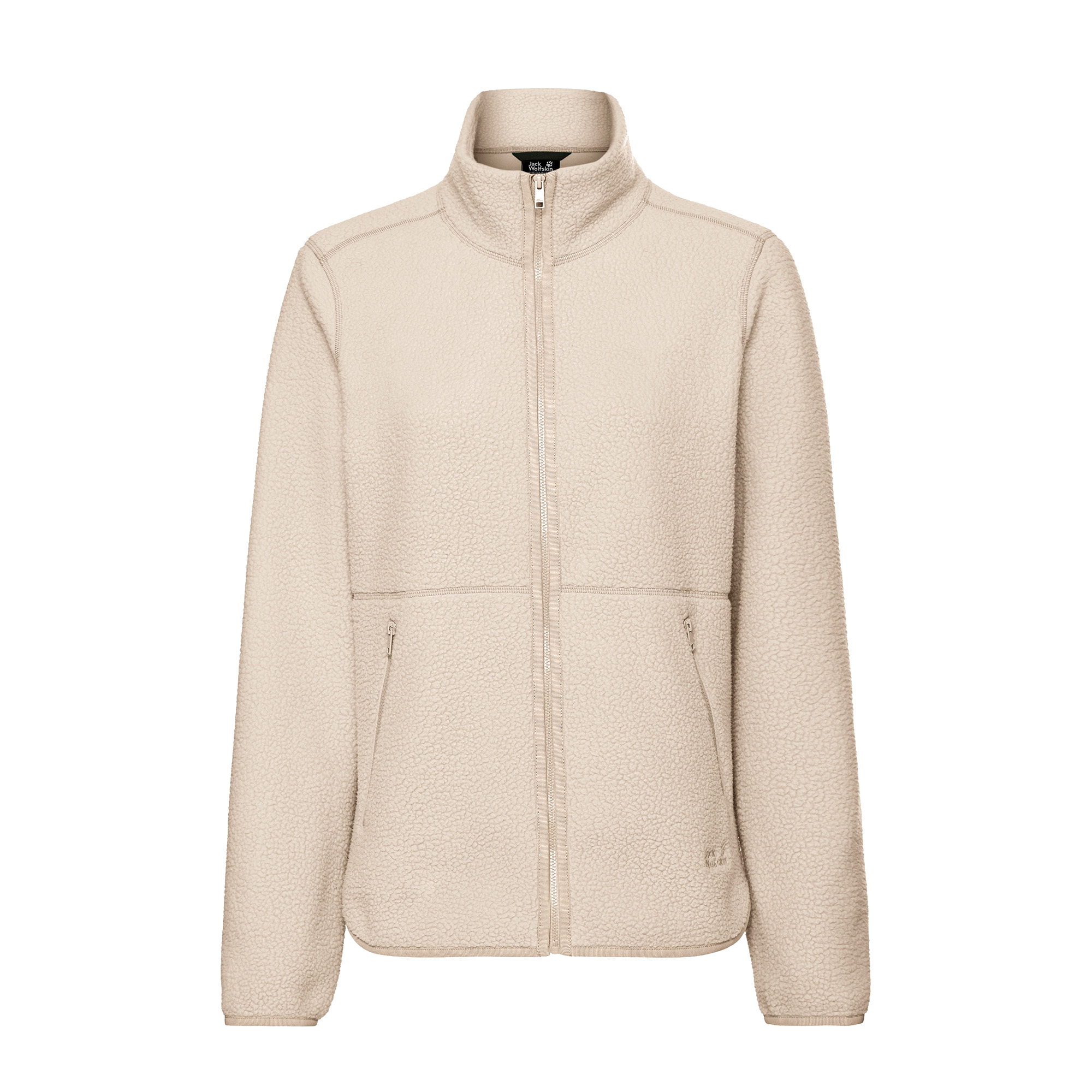 Bluza polarowa damska Jack Wolfskin Lite Curl Full Zip oyster
