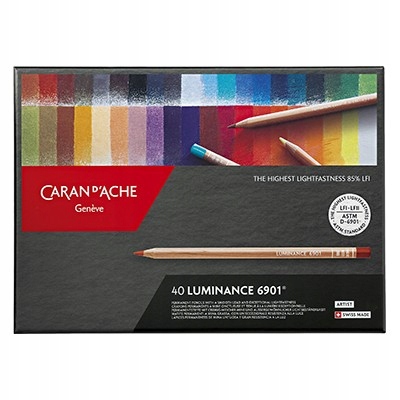 Pastelky kreslící Luminance 6901, Caran d'Ache, 40 barev