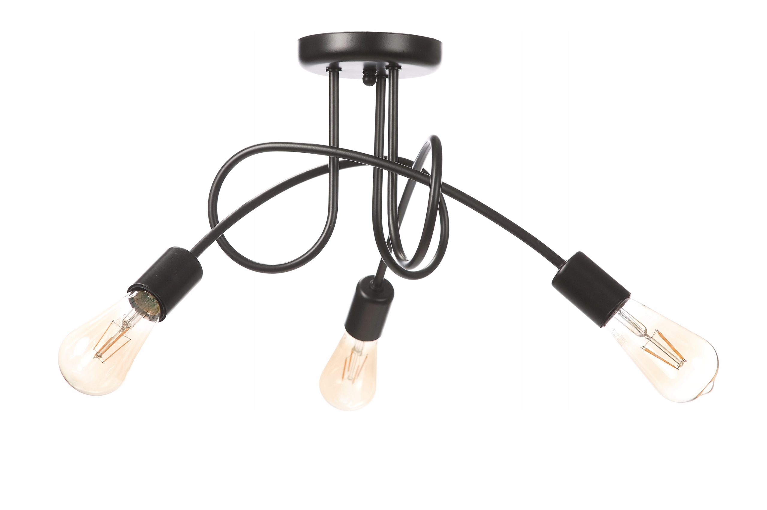 Závěsné Stropní Svítidlo Loftový Lustr Edison 3xE27 Led
