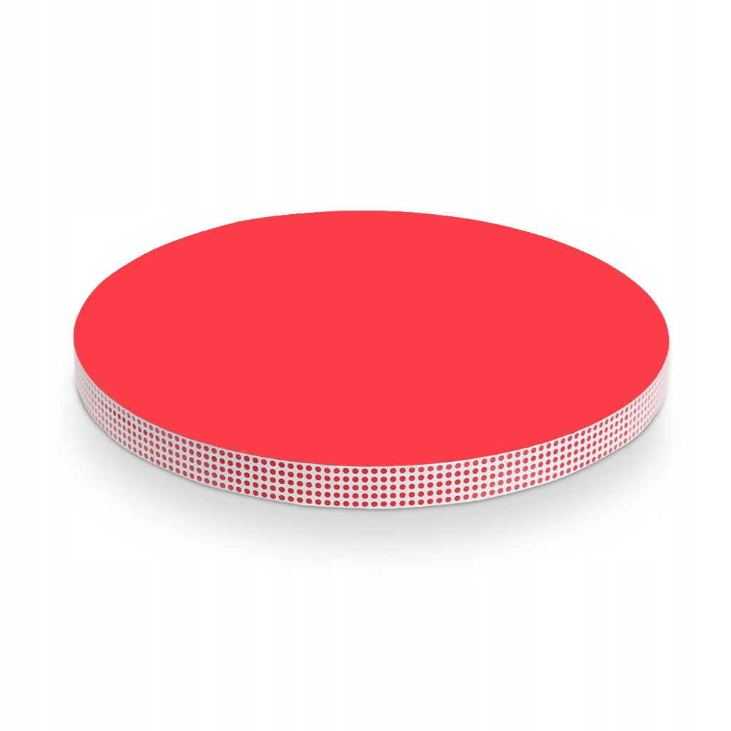 Podkład pod tort ciasto średnica 30cm styrodur czerwony z ozdobnym bokiem